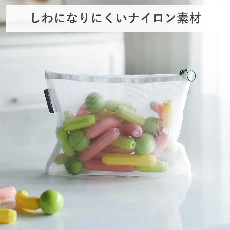霜山 メッシュケース A4 A5 A6 選べるセット 4個 7個 10個 ファスナー