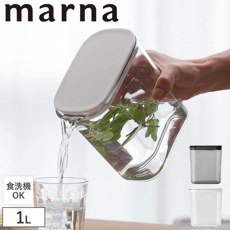 ウォーターピッチャー 1.0L K787 マーナ 麦茶ポット お茶ポット 冷水ポット 冷水筒 スリムジャグ 食洗機対応 キッチン用品 冷蔵庫 水差し marna 送料無料 爆買 の商品画像