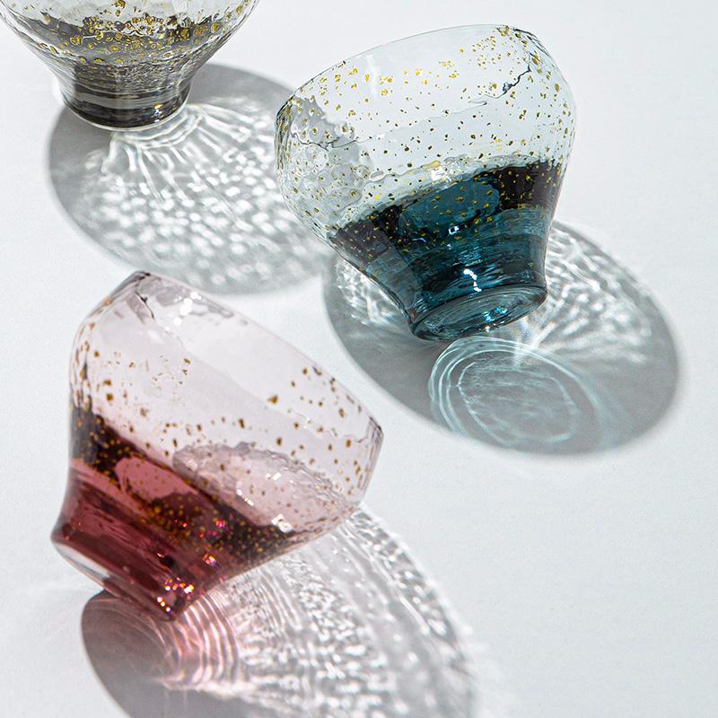 杯 115ml 盃 梅紫 鉄紺 冷酒グラス 江戸硝子 八千代窯 酒杯 酒器