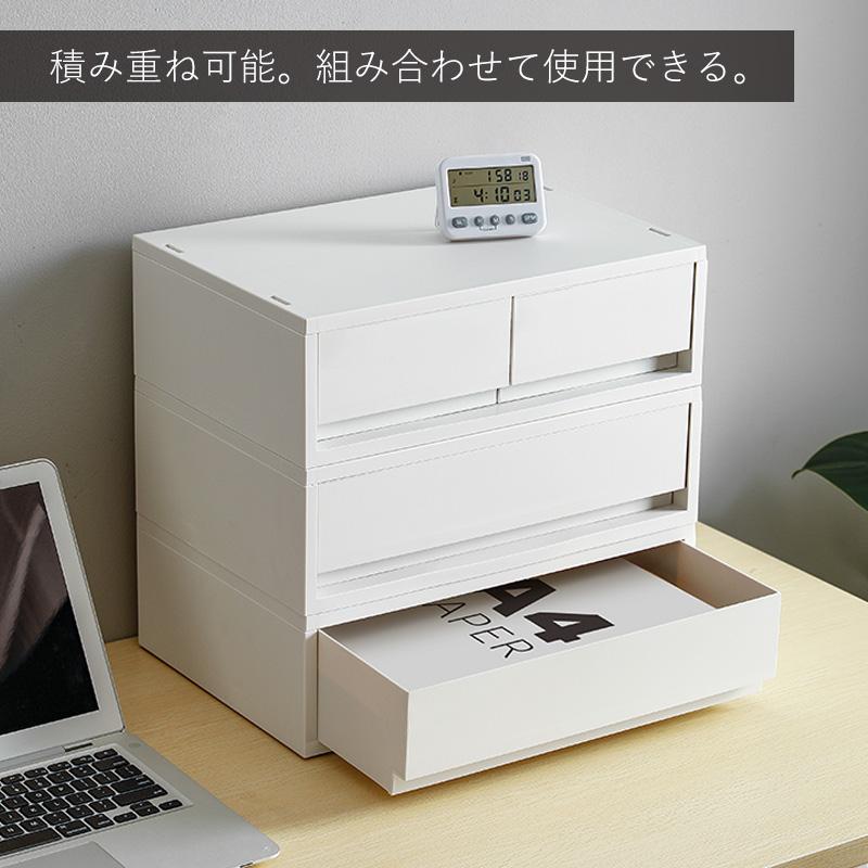 全国送料無料 引き出し ワイド ポリプロピレンケース 深型 キャスター