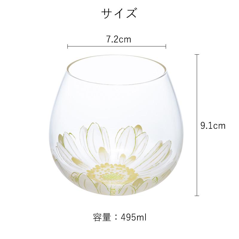 送料無料 グラスセット ゆらゆらグラス 2点セット フルリール ピンク