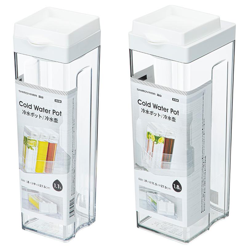 ウォーターポット１、８リットル。２個 送料無料 冷水ポット 1.1L 1.8L 2個セット 冷水筒 ウォーター
