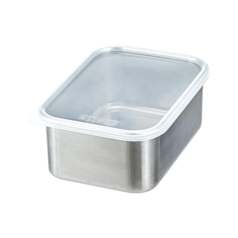 霜山 ステンレス 保存容器 深型 1000ml 保存 食洗機対応 持ち運び 冷凍
