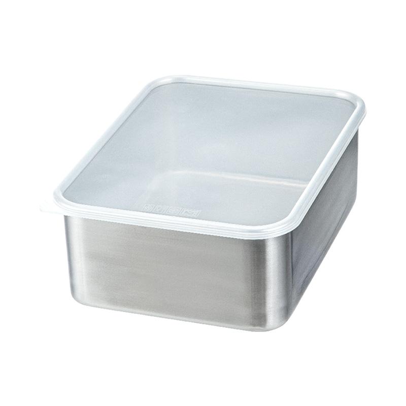 霜山 ステンレス 保存容器 深型 3000ml 保存 食洗機対応 持ち運び 冷凍