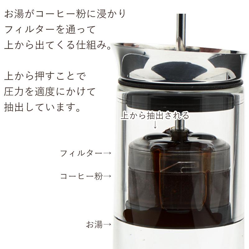 コーヒー ドリッパー アメリカンプレス ステンレス コーヒープレス 二