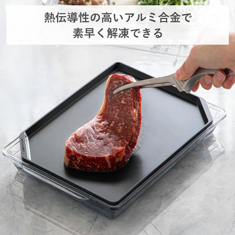 霜山 解凍プレート ケース付き 解凍 急速解凍 解凍板 自然解凍 冷凍