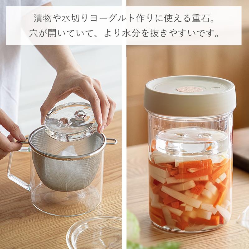 重石　炊飯　重し　漬物石　測り石　418g 漬物 重石 ガラス 漬物石 つけもの石 重し 漬け物 おもし 重り 浅漬け