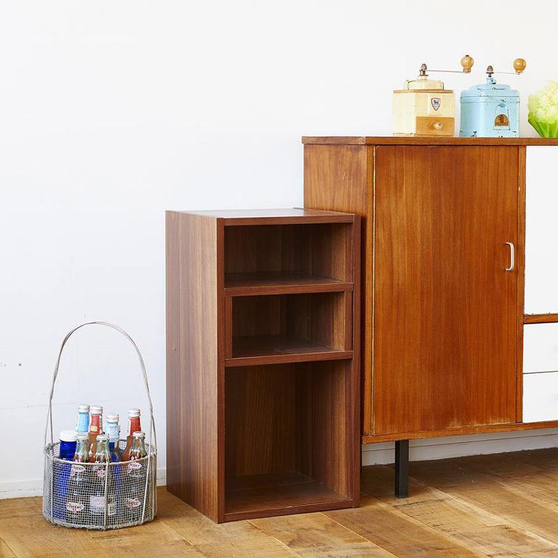 ビンテージレコードボックス 杉無垢材のレコードボックス ユニットボックス 本棚 ビンテージ 北欧