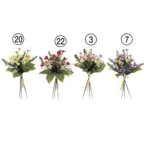 造花 花のみ ミックスフラワーピック（1束3本）〔×24束入り〕アレンジメント/花材/アートフラワー/インテリア