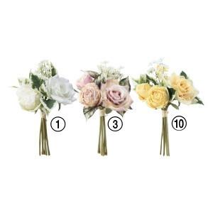 造花 ブーケ ローズミックスブーケ〔×12束入り〕アレンジメント/花材/アートフラワー/インテリア