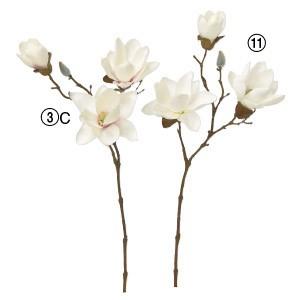 造花 花のみ マグノリア×3 つぼみ×1〔×12本入り〕アレンジメント/花材/アートフラワー/インテリア