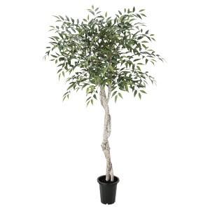 観葉植物 フェイクグリーン スマイラックスツリー（ポット付）〔×1本入り〕インテリア