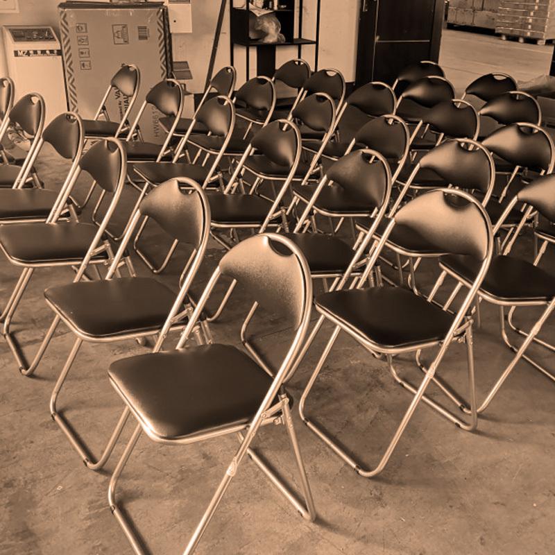 送料無料 折りたたみ パイプ椅子 18脚セット 会議用 ミーティング