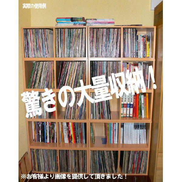 レコードボックス 140枚収納 バイナルボックス 2段｜komonoya
