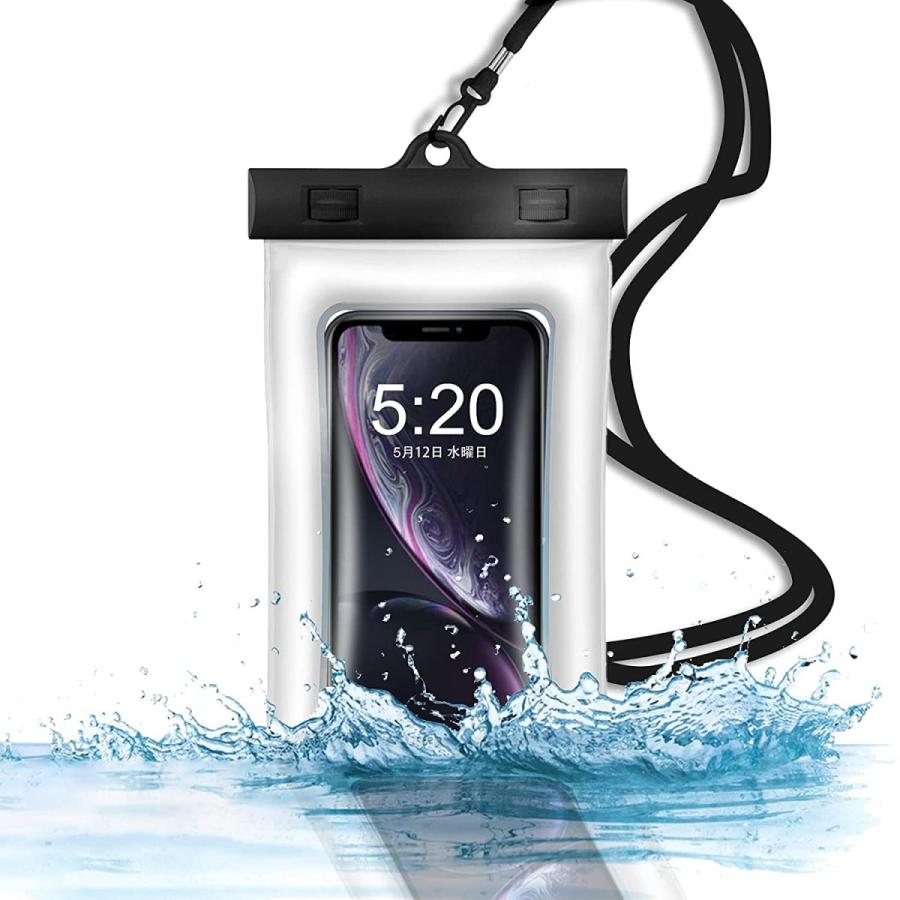 水に浮く スマホ 防水ケース 携帯 防水カバー 水中撮影 スマートフォンケース ネックストラップ付き 透明 クリア プール 海水浴 お風呂 スキー フィッシング Ko Ab 0014 Akibare 通販 Yahoo ショッピング