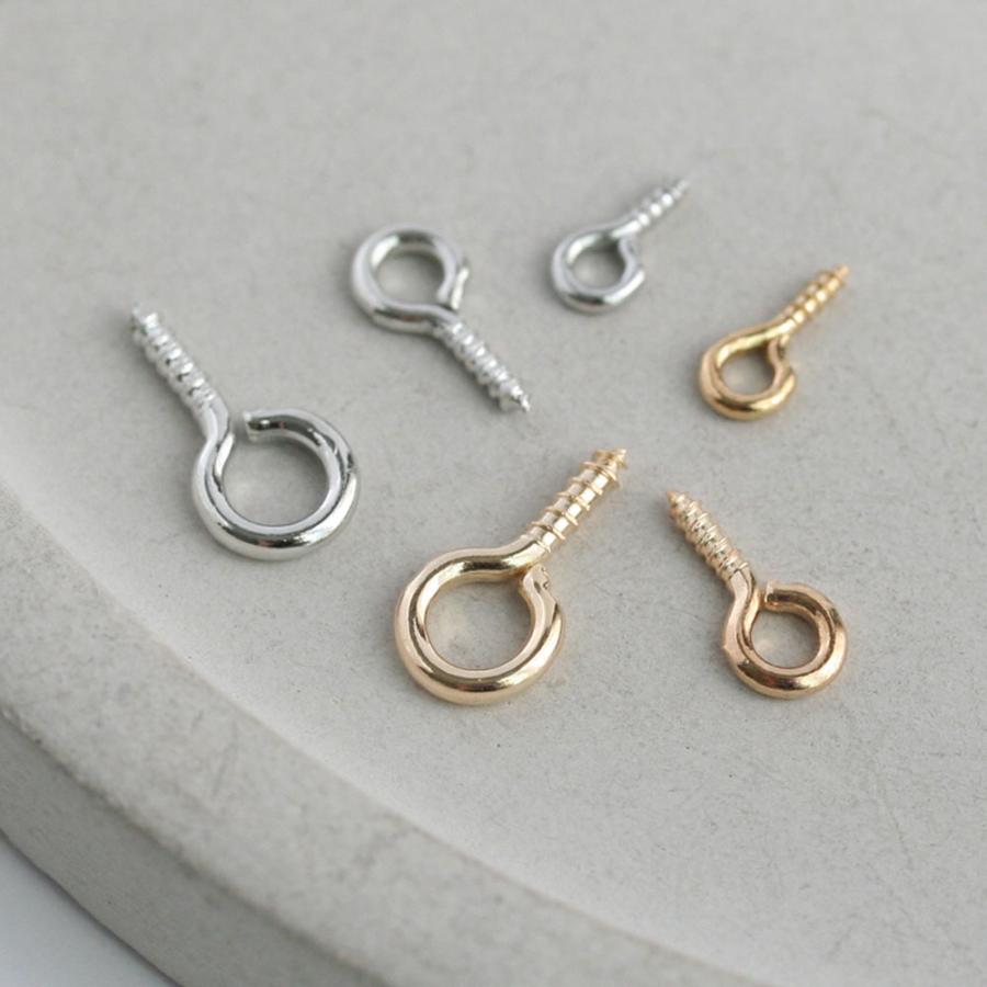ヒートン No.1 ゴールド シルバー 8mm 10mm 13mm 約40~100個入 ネジ式
