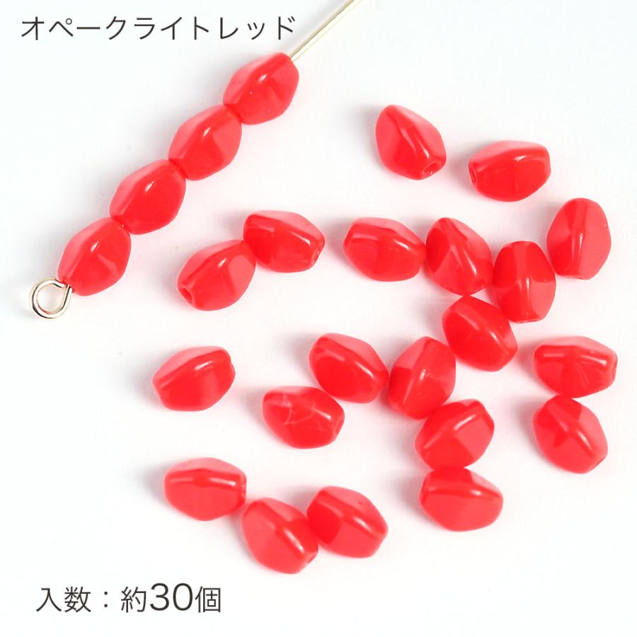チェコビーズ ピンチビーズ 5×4mm メタリックカラー 3面カットビーズ
