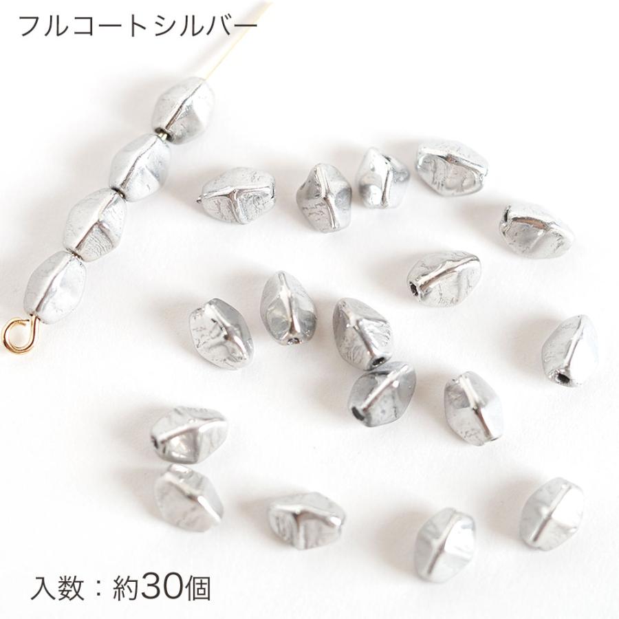 チェコビーズ ピンチビーズ 5×4mm メタリックカラー 3面カットビーズ
