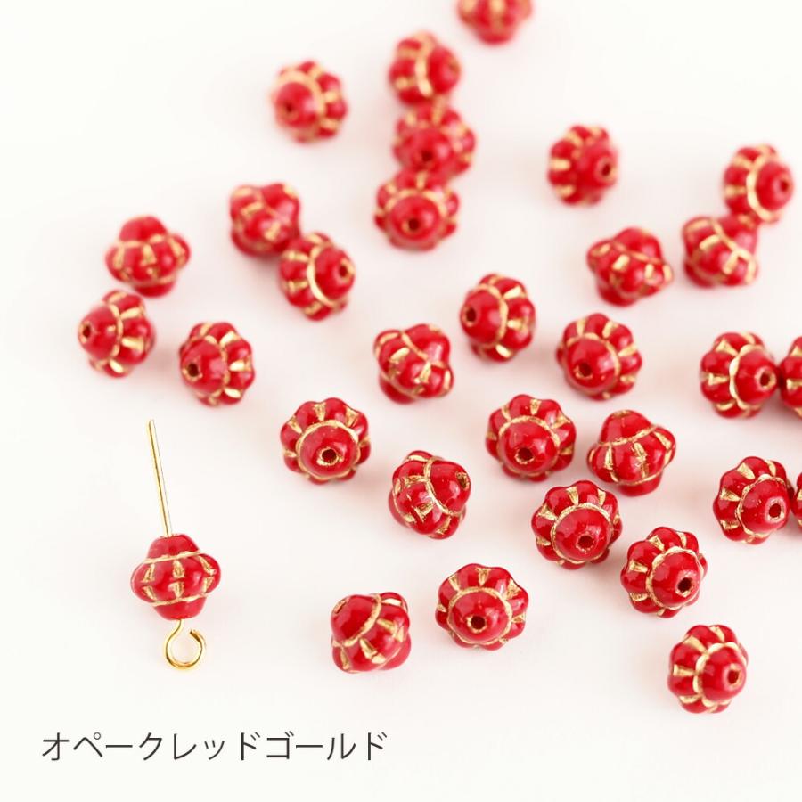 チェコビーズ UFO 6mm 約30個入り 全5色 ガラスビーズ チェコガラス