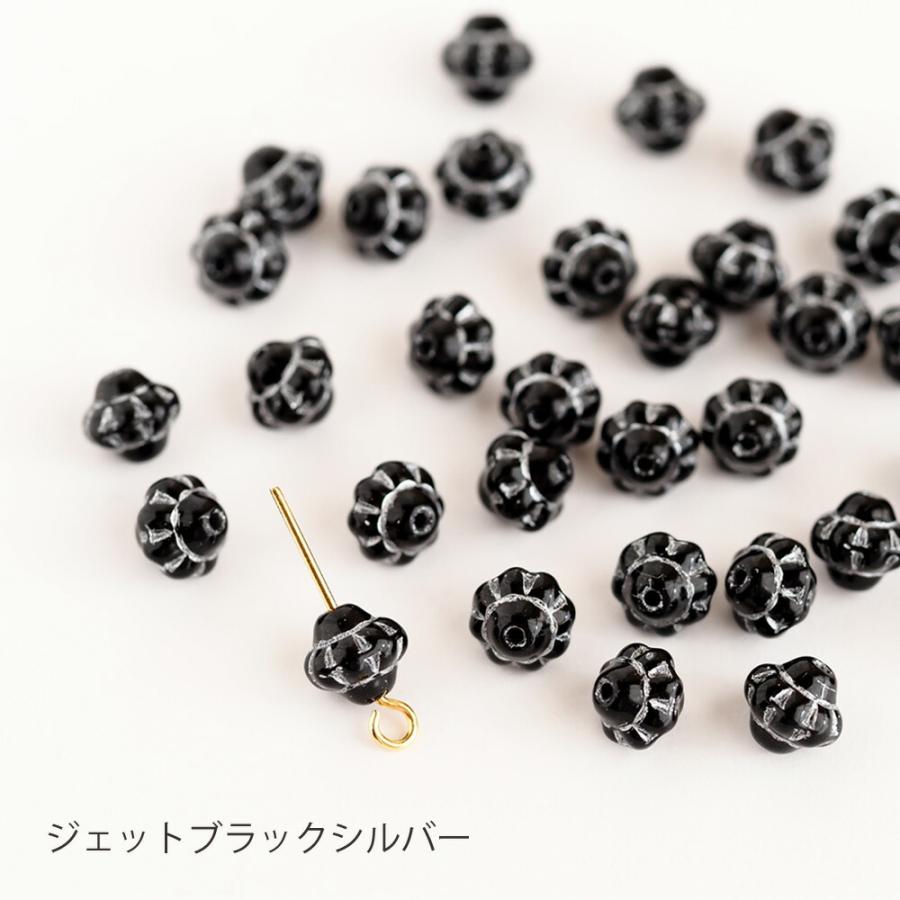 チェコビーズ UFO 6mm 約30個入り 全5色 ガラスビーズ チェコガラス