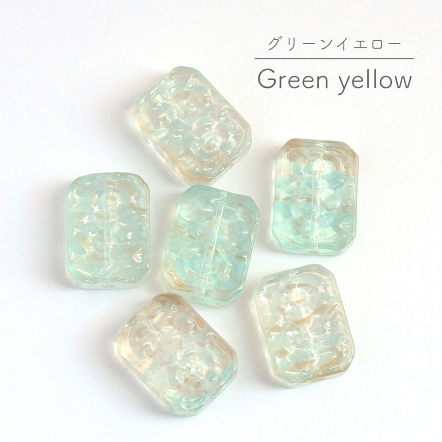 ガラスビーズ スクエアキャンディ 13×18mm グラスビーズ 四角 飴