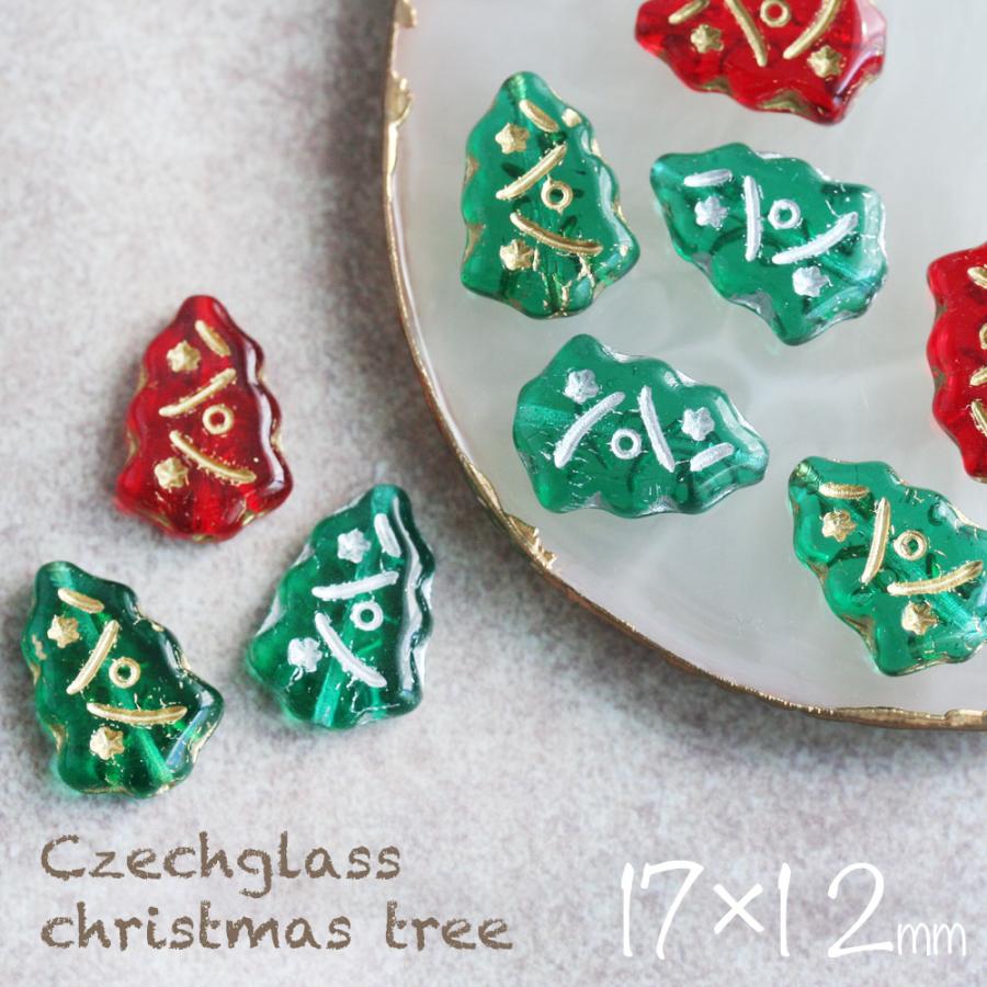 チェコビーズ クリスマスツリー グリーンゴールド グリーン チェコビーズ クリスマスツリー グリーンゴールド グリーン
