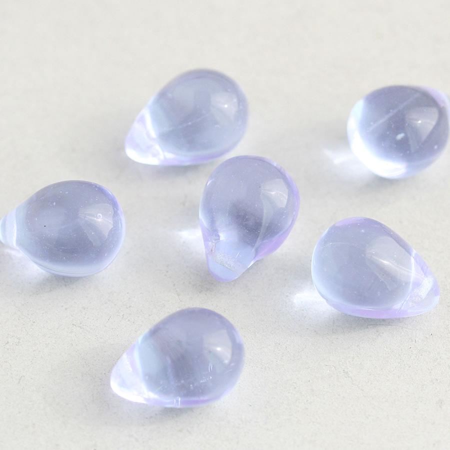 チェコビーズ ドロップ 10×14mm アレキサンドライト 6個 アクセサリー