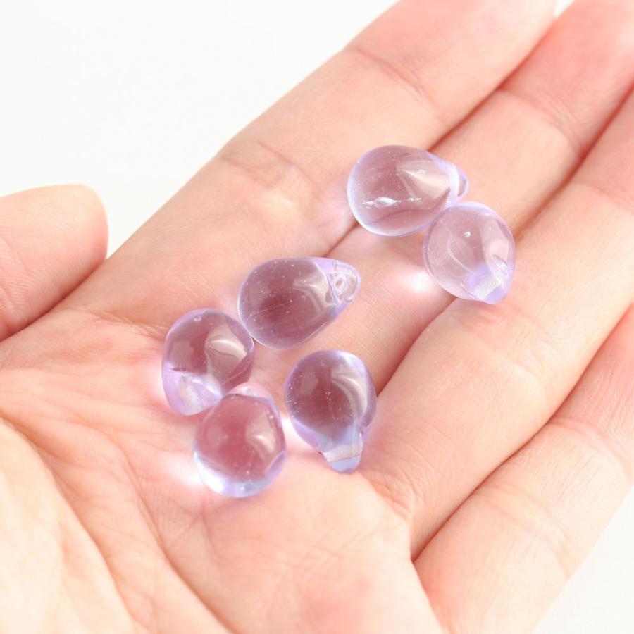 チェコビーズ ドロップ 10×14mm アレキサンドライト 6個 アクセサリー