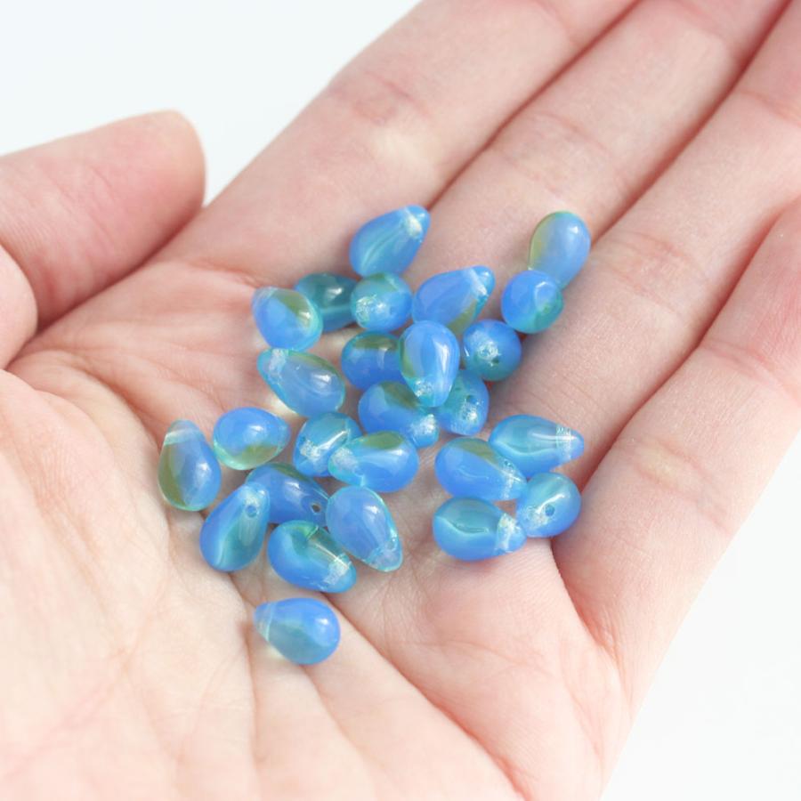 8579 海の仲間 チェコビーズ プレシャスオパール シトリン パーツ