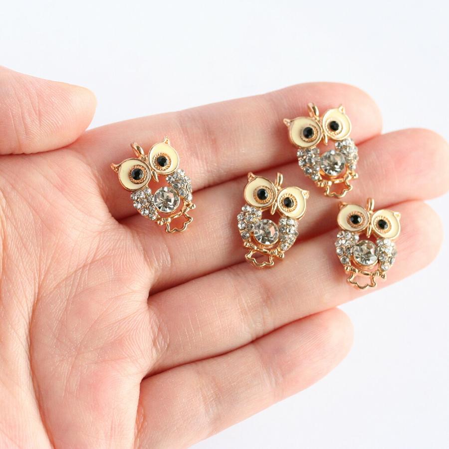 アクセサリーパーツ メタルチャーム フクロウ ふくろう 梟 鳥