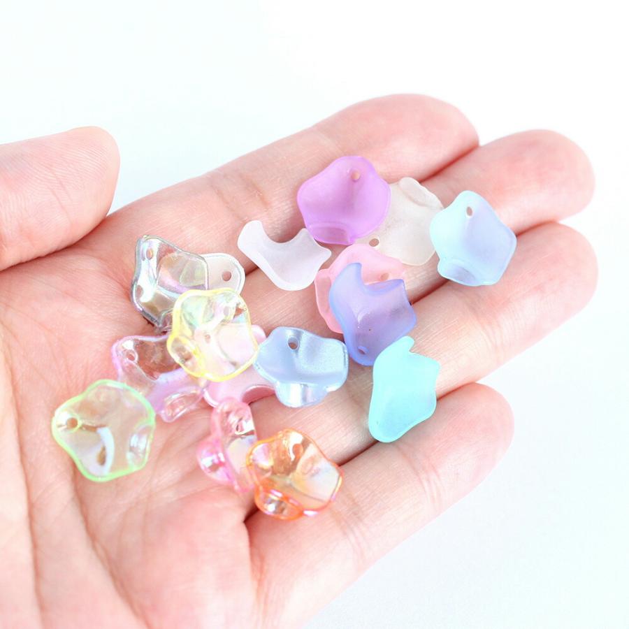 アクリル花びらパーツ No.1 30個 フラワー ペタル 手芸 ハンドメイド