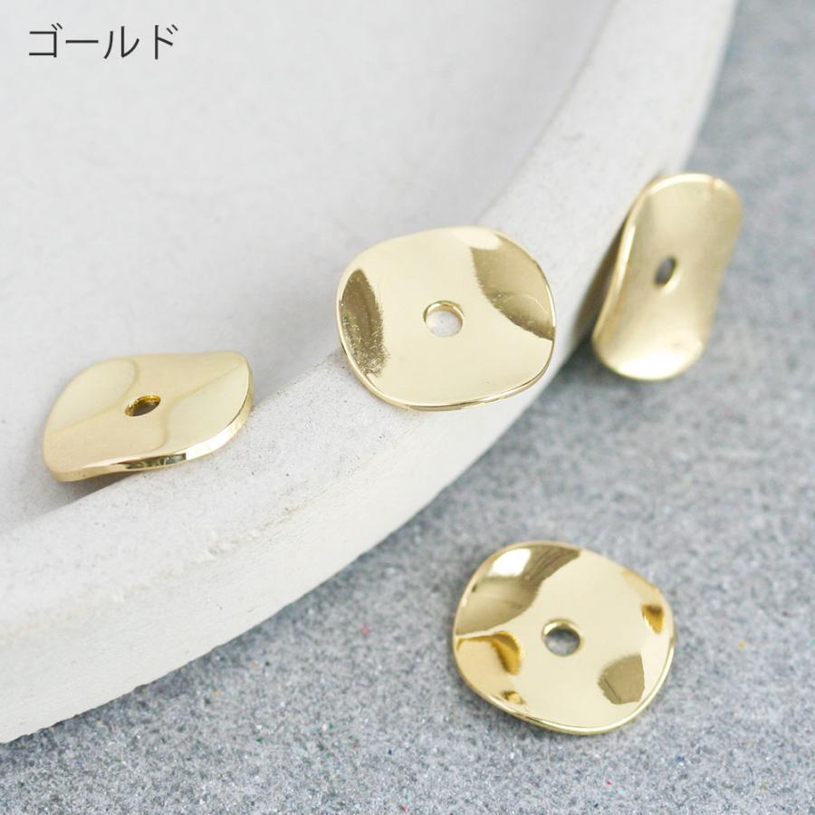 ラウンドプレート スペーサー 12mm ゴールド シルバー 4個  