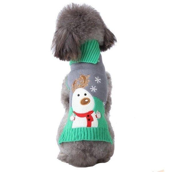 ペット用 犬の服 ニット クリスマス鹿 クリスマス ワンピース 犬猫洋服 脱毛保護 仮装