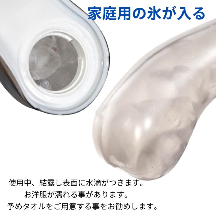 首元を瞬間冷却 ネックアイスリング グレー アイシング 氷が入れられる