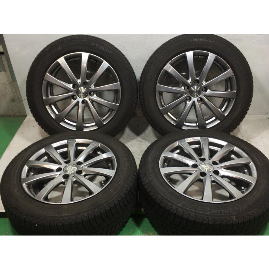6分山 ミシュラン X-ICE 225/55R17 97H 2015年 チームスパルコ 17x7.5J 