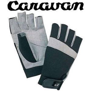 キャラバン CRVN0003613 (190ブラック) 渓流グローブプロ (ペア) 手袋 フィンガーレス ロープワーク メンズ レディース 渓流釣り ルアーフィッシング | キャラバン