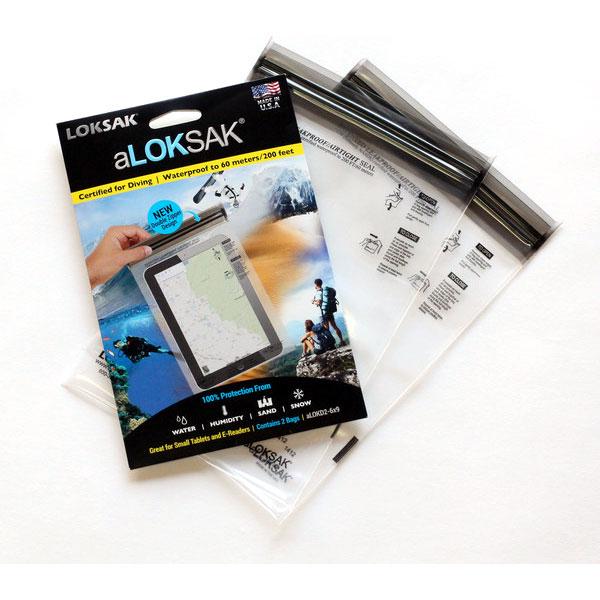 ロックサック 防水ケース LKSKALOKD2-6X9 防水マルチケースミニタブレット向け 縦159×横229mm ipad mini ネクサス7 タブレット端末 e-reader | LOKSAK