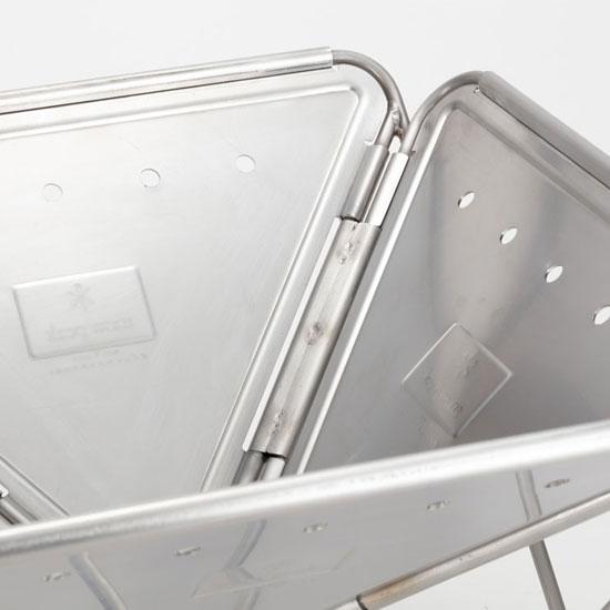 スノーピーク 焚火台Lスターターセット SET-112S 焚き火台Lセット 焚火台Ｌ 焚火台ベースプレートＬ 炭床Ｌコンプリート収納ケースL 焚き火 | snow peak | 02