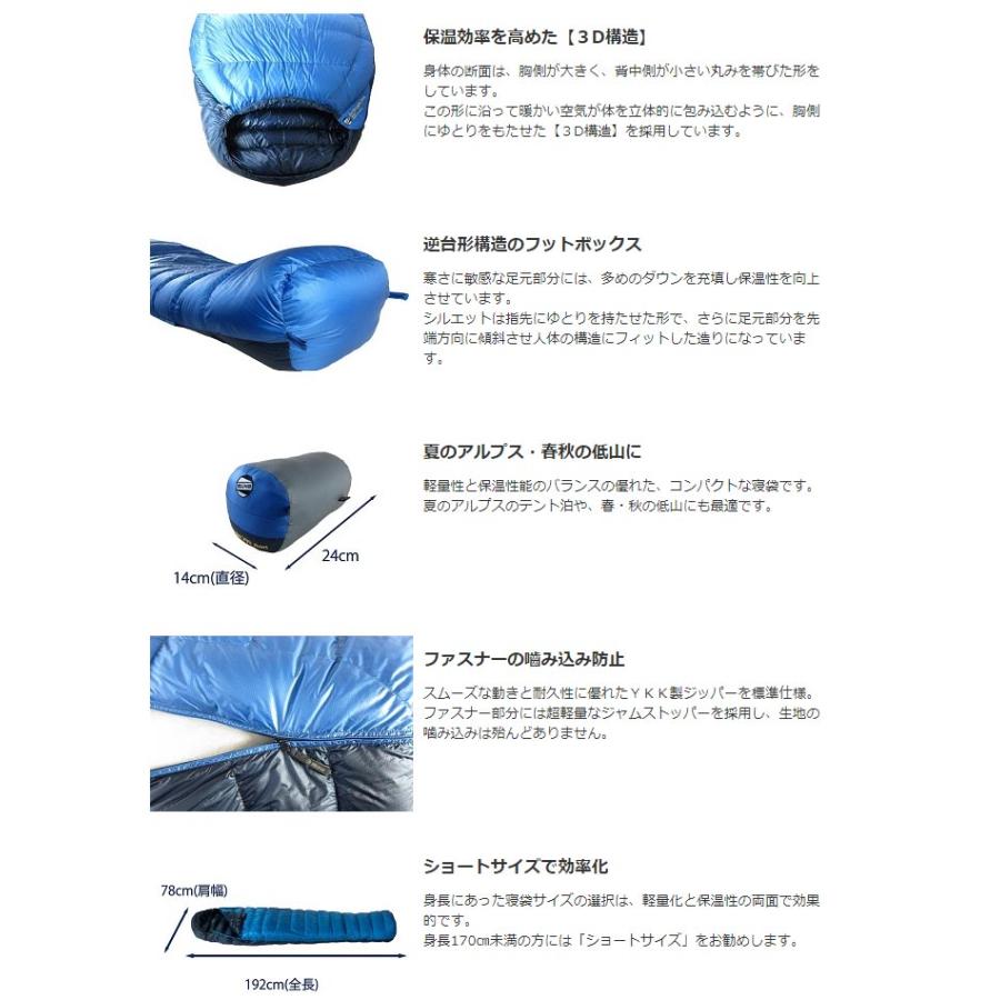 イスカ エアドライト 290 ショート ISK1475 寝袋 ブルーストーン Air Dryght 290 short | ISUKA AIR | 02