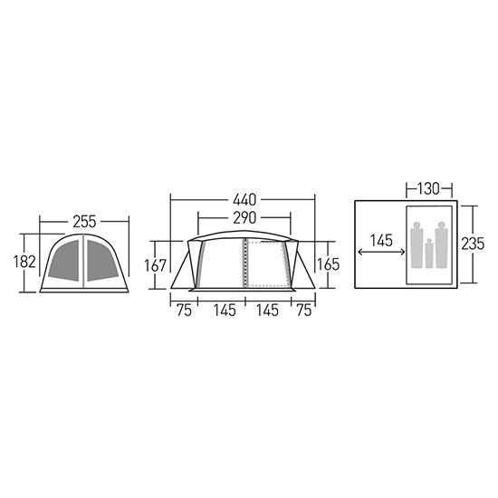 キャンパルジャパン アポロンS OCP2777  テント キャンプ ファミリーテント | ogawa（アウトドア） | 06