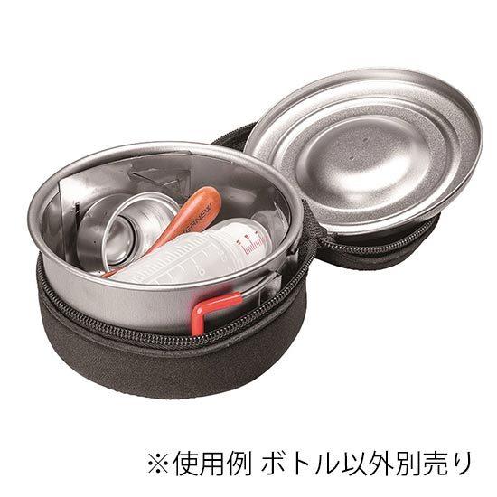 エバニュー アルコールボトル ダブルキャップ 60ml EBY651 ALC.Bottle w/Cup 60ml アルコール燃料入れ 計量カップ（15ml） | EVERNEW | 04