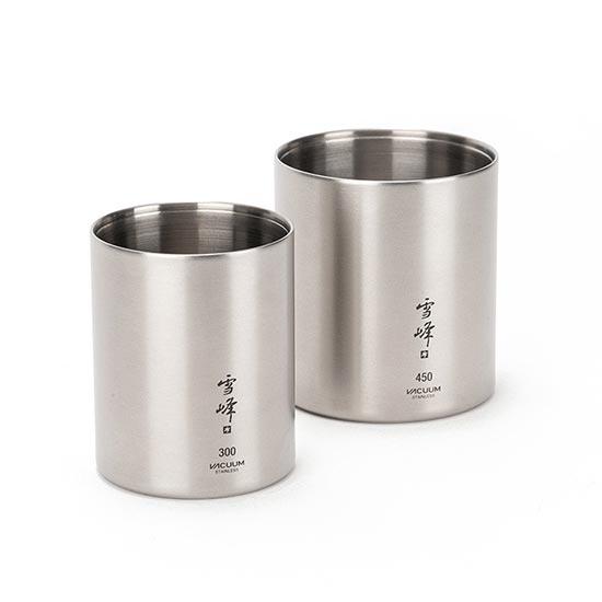 スノーピーク 真空雪峰スタッキングマグ 300/450 マット セット SET-123 キャンプ食器 アウトドア用食器 皿/カップ マグカップ 湯のみ 湯呑｜kompas｜02