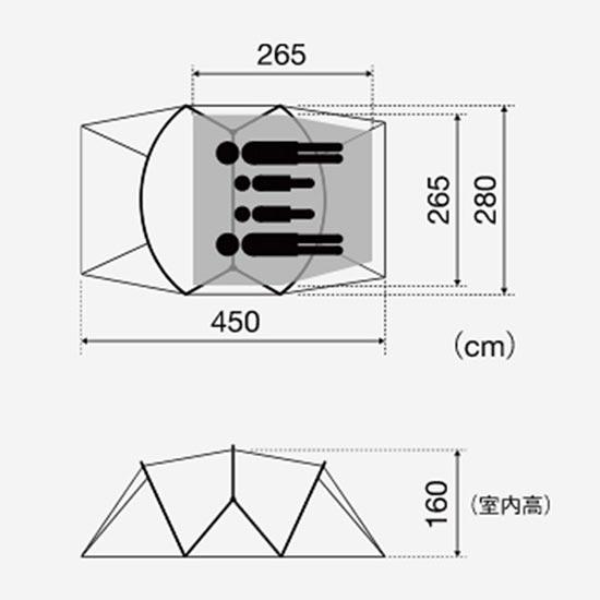 スノーピーク ランドネストドーム M SDE-260  テント ファミリーテント キャンプ 2023年新商品｜kompas｜03