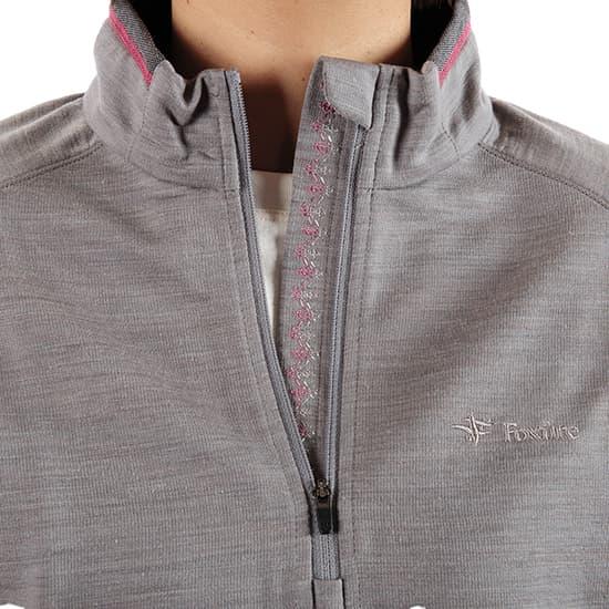 Foxfire(フォックスファイヤー)長袖シャツ TPPウールハーフジップ 8115428-097(Lady’s) Foxfire（フォックスファイヤー） PPウールハーフZIP FXF8115428