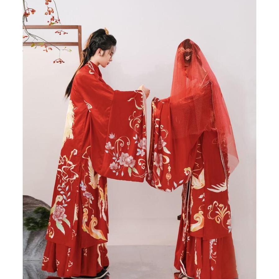 中華コスプレ衣装 華流 古代 ウエディングドレス 新郎 新婦 中国古代