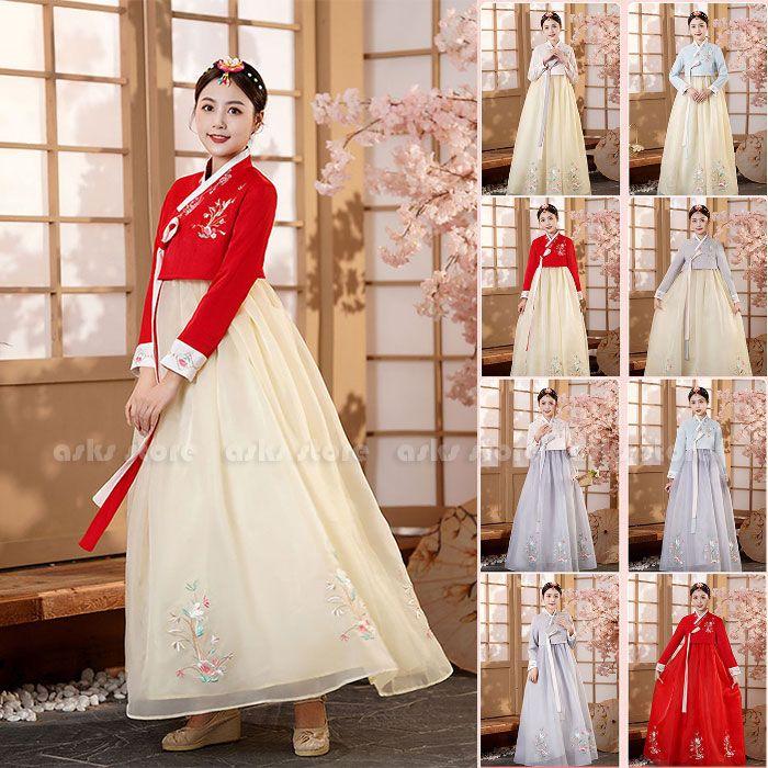 新作韓国チマチョゴリ韓服刺繍入り最終値下 チマチョゴリ単品hnコウビ(身長123～127cm 8号サイズ) 単品 夢市場本店