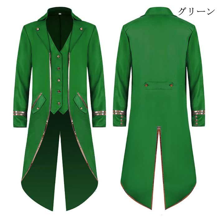 コスプレ 軍服 緑 sサイズ ゴシック 制服 ハロウィン 魔法使い マント