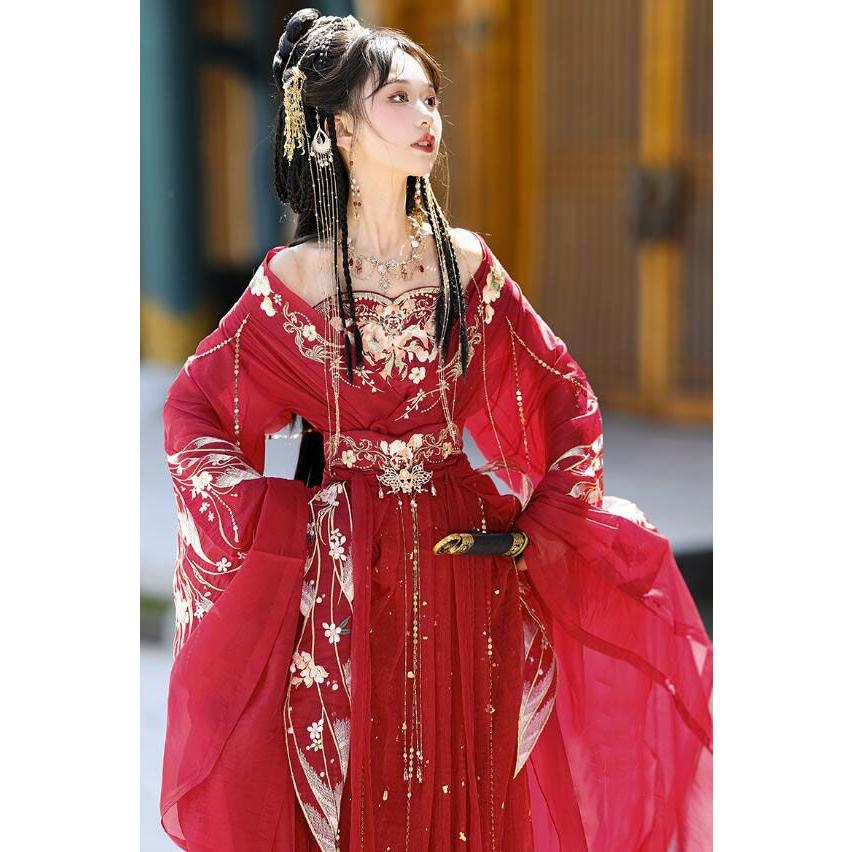 漢服 中華服 ゴージャス レディース 中国古代 結婚式 礼服 花嫁 漢服 中華服 ゴージャス レディース 中国古代 結婚式 礼服 花嫁