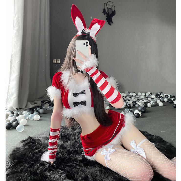 サンタコス レディース 可愛い サンタ 衣装 バニーガール サンタ バニー うさぎ うさ耳 クリスマス コスプレ衣装 レディース サンタ コスチューム 女性｜komudoristore｜02