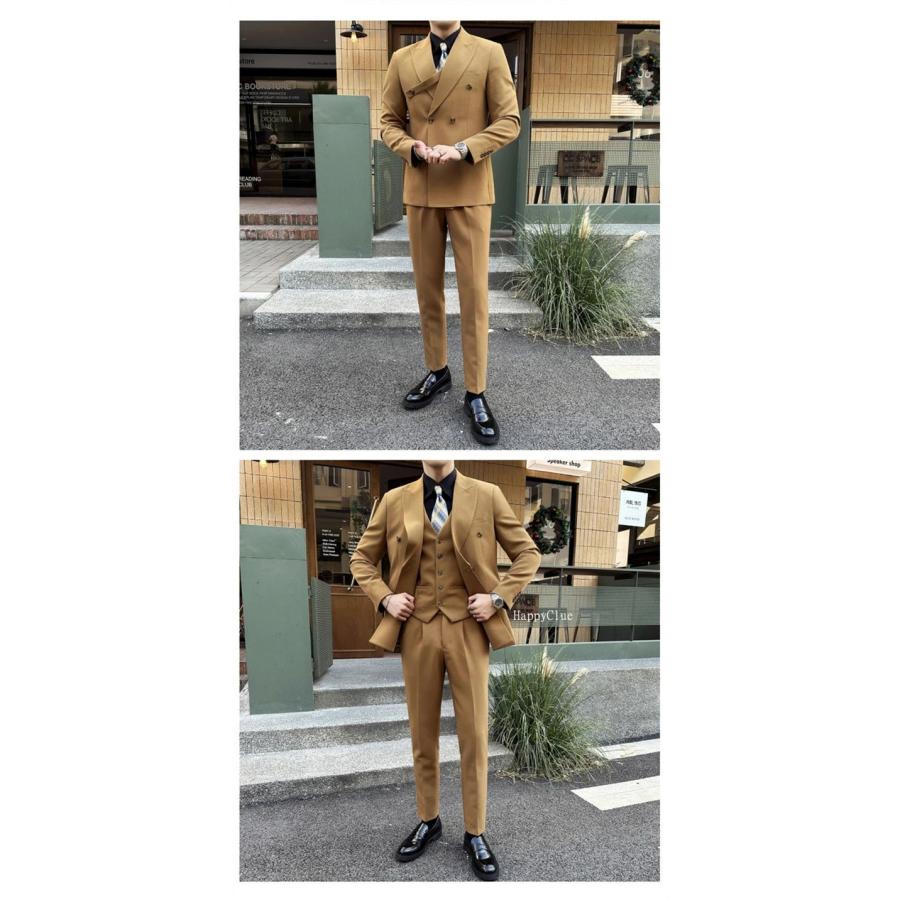 ダブルスーツ 結婚式 3ピーススーツ メンズスーツ おしゃれ ダブルスーツ 結婚式 3ピーススーツ メンズスーツ おしゃれ